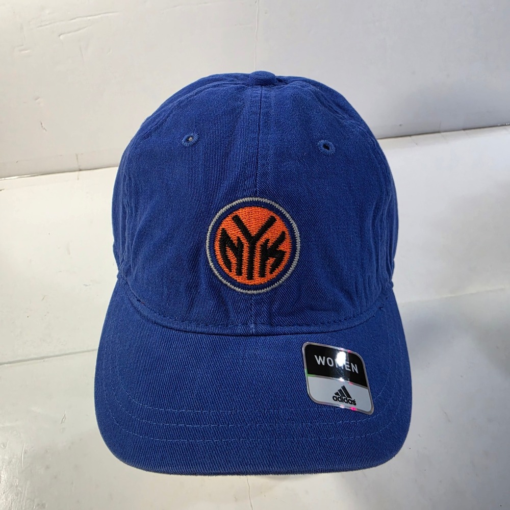 Adidas New York Knicks Womens Blue Orange Strapback Hat NYK OSFA Y084W